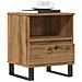 Comodini 2pz Rovere Artigianale 40x35x50 cm Legno Multistrato - Foto miniatura 4