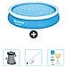 Piscina Fuori Terra - In Giro - 366x76 Cm - Blu - Include Accessori Coordinati Cb46 - Foto miniatura 1