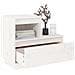 Lusso Casadino -  Comodini Bianchi 2 Pz 60x34x51 Cm In Legno Massello Di Pino - Foto miniatura 7