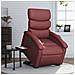 Poltrona Alzapersona Reclinabile Rosso Vino In Similpelle - Foto miniatura 8