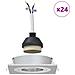 Fari Incassati 24 pz Quadrati GU10 Argento 91x91 mm - Foto miniatura 4