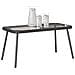 Tavolino da caffè  Nero 90x45x42 cm in Polyrattan - Foto miniatura 2