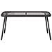 Tavolino da caffè  Nero 90x45x42 cm in Polyrattan - Foto miniatura 3