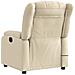 Poltrona Massaggiante Reclinabile Crema in Tessuto - Foto miniatura 5