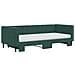Divano Letto Estraibile Materassi Verde Scuro 90x200 Velluto - Foto miniatura 3