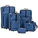 Set Valigie da Viaggio 5 pz Blu in Tessuto - Foto miniatura 1