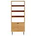 Libreria In Legno Con 4 Ripiani E 2 Ante Stinna - Foto miniatura 3