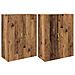 Armadi da Muro 2 pcs Legno vecchio 69.5 x 34 x 90 cm - Foto miniatura 1