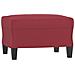 Set di Divani 3 pz con Cuscini Rosso Vino in Similpelle - Foto miniatura 5