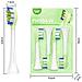 Testine Di Ricambio Per Spazzolino Elettrico Sonico (8 Pezzi) Compatibili Con Philips Hx369 Green - Foto miniatura 2