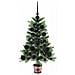 Albero di Natale con 150 LED con supporto Verde 65 cm PE - Foto miniatura 4