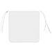 Cuscini per Seduta 4 pcs Bianco 40 x 40 x 3 cm Tessuto - Foto miniatura 7