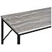 Consolle Vita Effetto Travertino Con Ripiano E Telaio In Metallo Nero 110x26x80 Cm - Foto miniatura 4