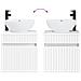 Mobile lavabo da parete Bianco 49 x 44,5 x 66,5 cm - Foto miniatura 6