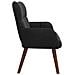 Sofa a Due Posti Nero 115 x 61 x 87 cm Velluto - Foto miniatura 5