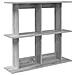 Scaffale da parete A parete Grigio 100 x 20 x 75 cm - Foto miniatura 1
