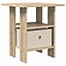 Comodino Rovere Sonoma 41 x 40 x 45 cm Legno multistrato - Foto miniatura 1