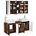 Set di Armadi da Bagno 4 pcs Legno antico Legno ingegnerizzato - Foto miniatura 3
