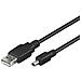 Cavo USB 2.0 A / Mini-USB B Maschio / Maschio da 1 m Colore Nero - Foto miniatura 1