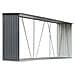 Capannone da Giardino in Acciaio Zincato 330x84x152cm Grigio - Foto miniatura 2