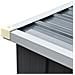 Capannone da Giardino in Acciaio Zincato 330x84x152cm Grigio - Foto miniatura 5