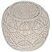 Pouf In Tessuto Beige 40x40cm Kayseri - Foto miniatura 3