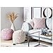 Pouf In Tessuto Beige 40x40cm Kayseri - Foto miniatura 5