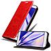 Custodia Compatibile Con Honor 7 In Rosso Mela - Coperchio Protettiva Con Chiusura Magnetica, Funzione Stand E Tasca Per Le Carte - Foto miniatura 1
