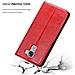 Custodia Compatibile Con Honor 7 In Rosso Mela - Coperchio Protettiva Con Chiusura Magnetica, Funzione Stand E Tasca Per Le Carte - Foto miniatura 6