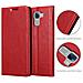 Custodia Compatibile Con Honor 7 In Rosso Mela - Coperchio Protettiva Con Chiusura Magnetica, Funzione Stand E Tasca Per Le Carte - Foto miniatura 8