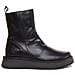 Pelle Reno053 Piattaperma Sole Stivaletti In Nero Per Le Donne - Foto miniatura 2