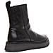 Pelle Reno053 Piattaperma Sole Stivaletti In Nero Per Le Donne - Foto miniatura 3