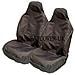 Anteriore Coppia Di Blkwpfp1000 Heavy Duty Neri Seggiolino Per Auto Copre Impermeabile - Universal Fit Airbag Amichevole - Foto miniatura 1