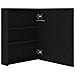 Armadietto a Specchio con LED Nero 50x14x60 cm in MDF - Foto miniatura 4