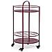 Carrello Per Bottiglie In Acciaio Rosso Bordeaux - Foto miniatura 1