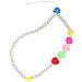 Bracciale Da Telefono 25 Cm Perle Bianche E Cuori Multicolor Collezione Lovely - Foto miniatura 5