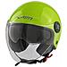 Moto Jet Casco Scooter Certificato Ece2205 Parasole Visiera Lunga Verde S - Foto miniatura 6