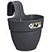Vaso Da Fiori - Vibia Campana Easy Hanger Small - Antracite - Balcone Esterno - L 24,1 X P 20,5 X H 26,5 Cm - Foto miniatura 2