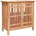 Mobile Lavabo da Bagno 66x29x61,5cm Legno Massello di Noce - Foto miniatura 2