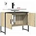 Mobile Lavabo Bagno Rovere Sonoma 60x30x60 Cm Legno Multistrato - Foto miniatura 6