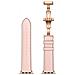 Cinturino Per Apple Watch 38/40/41mm Vera Pelle Chiusura Pieghevole, Rosa - Foto miniatura 1