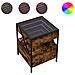 Comodino Con Led Infinity Rovere Fumo 40x40x51 Cm - Foto miniatura 2