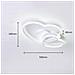 Plafoniera Led 3 Cuori Lampadario 31 Watt Luce Calda 3000k Stile Moderno - Foto miniatura 3