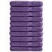 Asciugamani Premium SOLUND 10 pz Viola 100x200 cm 600 g /m² - Foto miniatura 1