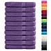 Asciugamani Premium SOLUND 10 pz Viola 100x200 cm 600 g /m² - Foto miniatura 2