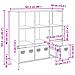 Credenza Antracite 101,5x39x103,5 Cm Acciaio - Foto miniatura 9