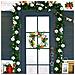 Set Di Fiori Artificiali Per Decorazione Albero Di Natale 32 Pezzi Argento - Foto miniatura 3