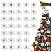 Set Di Fiori Artificiali Per Decorazione Albero Di Natale 32 Pezzi Argento - Foto miniatura 1