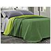 Quilt Trapuntino Estivo 100gr Mq Bicolor Double Face Tinta Unita Modello Cloe Singolo Verde - Foto miniatura 1