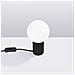 Lampada Da Tavolo Halo Nero Sl. 1716 - Moderno Lampada Da Scrivania Nero 19x12x12 Cm - Foto miniatura 3